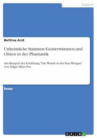 Unheimliche Stimmen: Geisterstimmen und Ohren in der Phantastik - Bettina Arzt - E-Book