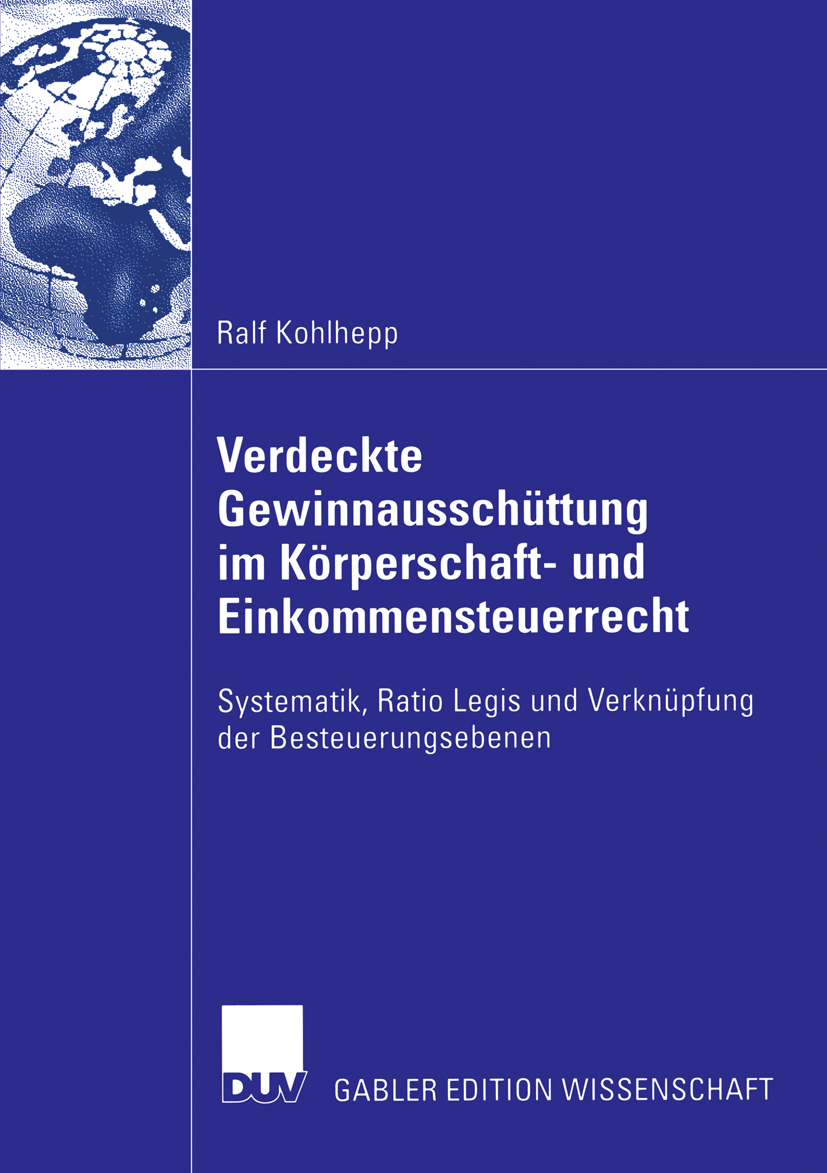 Verdeckte Gewinnausschüttung im Körperschaft- und Einkommensteuerrecht - Ralf Kohlhepp - E-Book