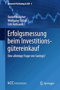 Erfolgsmessung beim Investitionsgütereinkauf - Daniel Maucher - E-Book