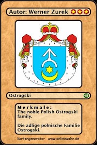 The noble Polish Ostrogski family. Die adlige polnische Familie Ostrogski. - Werner Zurek - E-Book