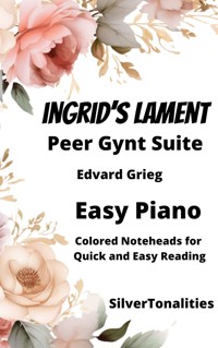Ingrid's Lament Peer Gynt Suite Easy Piano Sheet Music with Colored Notation - SilverTonalities - E-Book
