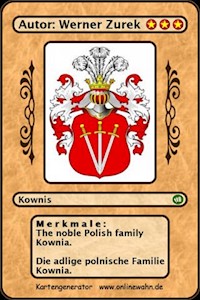 The noble Polish family Kownia. Die adlige polnische Familie Kownia. - Werner Zurek - E-Book