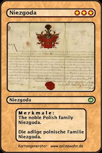The noble Polish family Niezgoda. Die adlige polnische Familie Niezgoda. - Werner Zurek - E-Book