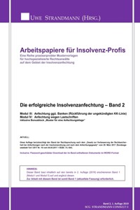 Die erfolgreiche Insolvenzanfechtung – Band 2 - Jens-Uwe Strandmann - E-Book