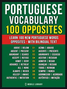 Portuguese Vocabulary - 100 Opposites - Mobile Library - E-Book