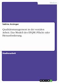 Qualitätsmanagement in der sozialen Arbeit. Das Modell des EFQM: Pflicht oder Herausforderung - Sabine Arzinger - E-Book