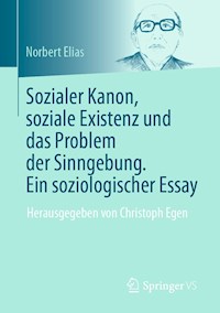 Sozialer Kanon, soziale Existenz und das Problem der Sinngebung. Ein soziologischer Essay - Norbert Elias - E-Book