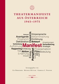 Theatermanifeste aus Österreich 1945–1975 -  - E-Book