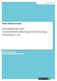 Durchführung einer Schüttdichtebestimmung (Unterweisung Chemikant / -in) - Peter Wischniewski - E-Book