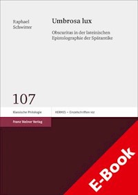 Umbrosa lux - Raphael Schwitter - E-Book