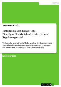 Einbindung von Biogas- und Bioerdgas-Blockheizkraftwerken in den Regelenergiemarkt - Johannes Kraft - E-Book