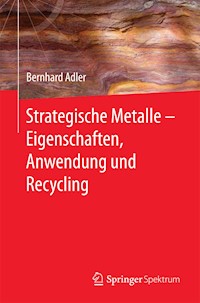 Strategische Metalle - Eigenschaften, Anwendung und Recycling - Bernhard Adler - E-Book