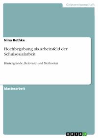 Hochbegabung als Arbeitsfeld der Schulsozialarbeit - Nina  Bethke - E-Book