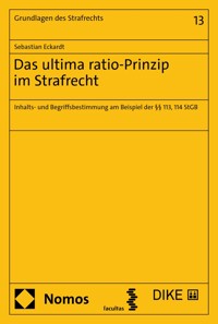 Das ultima ratio-Prinzip im Strafrecht - Sebastian Eckardt - E-Book