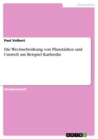 Die Wechselwirkung von Planstädten und Umwelt am Beispiel Karlsruhe - Paul Volkert - E-Book