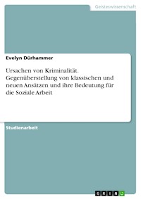 Ursachen von Kriminalität. Gegenüberstellung von klassischen und neuen Ansätzen und ihre Bedeutung für die Soziale Arbeit - Evelyn Dürhammer - E-Book