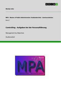Controlling - Aufgaben bei der Personalführung - Mandy Linke - E-Book
