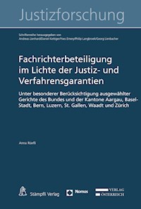 Fachrichterbeteiligung im Lichte der Justiz- und Verfahrensgarantien - Anna Rüefli - E-Book