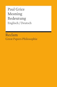 Meaning / Bedeutung  (Englisch/Deutsch) - Paul Grice - E-Book