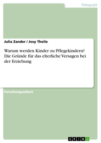 Warum werden Kinder zu Pflegekindern? Die Gründe für das elterliche Versagen bei der Erziehung - Julia Zander - E-Book