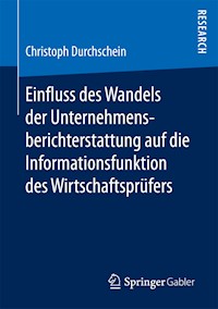 Einfluss des Wandels der Unternehmensberichterstattung auf die Informationsfunktion des Wirtschaftsprüfers - Christoph Durchschein - E-Book