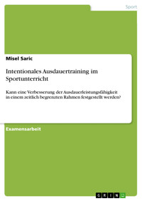 Intentionales Ausdauertraining im Sportunterricht - Misel Saric - E-Book
