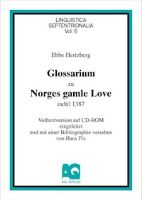 Glossarium zu Norges gamle Love - Ebbe Hertzberg - E-Book