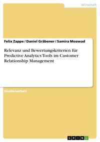 Relevanz und Bewertungskriterien für Predictive Analytics Tools im Customer Relationship Management - Felix Zappe - E-Book
