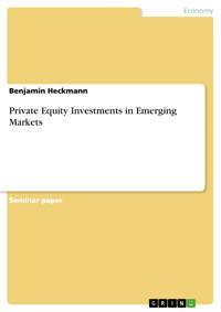 Private Equity Investments in Emerging Markets - Benjamin Heckmann - E-Book