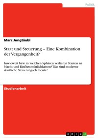 Staat und Steuerung – Eine Kombination der Vergangenheit? - Marc Jungtäubl - E-Book