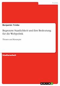 Begrenzte Staatlichkeit und ihre Bedeutung für die Weltpolitik - Benjamin Triebe - E-Book