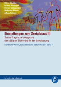 Einstellungen zum Sozialstaat III - Oliver Nüchter - E-Book
