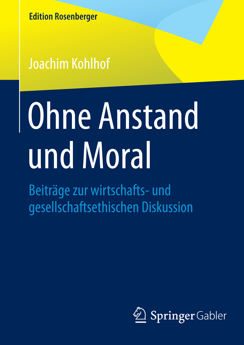 Ohne Anstand und Moral - Joachim Kohlhof - E-Book