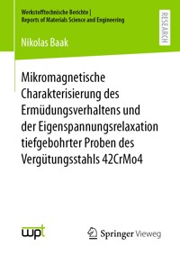 Mikromagnetische Charakterisierung des Ermüdungsverhaltens und der Eigenspannungsrelaxation tiefgebohrter Proben des Vergütungsstahls 42CrMo4 - Nikolas Baak - E-Book