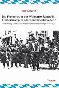 Die Freikorps in der Weimarer Republik: Freiheitskämpfer oder Landsknechthaufen? - Ingo Korzetz - E-Book
