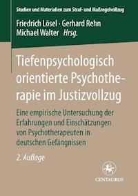 Tiefenpsychologisch orientierte Psychotherapie im Justizvollzug - Willi Pecher - E-Book