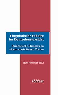 Linguistische Inhalte im Deutschunterricht -  - E-Book