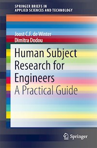 Human Subject Research for Engineers - Joost C.F. de Winter - E-Book