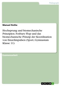 Hochsprung und biomechanische Prinzipien. Fosbury Flop und das biomechanische Prinzip der Koordination von Einzelimpulsen (Sport, Gymnasium Klasse 11) - Manuel Rothe - E-Book