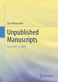 Unpublished Manuscripts - Lars Hörmander - E-Book