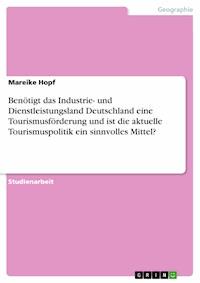 Benötigt das Industrie- und Dienstleistungsland Deutschland eine Tourismusförderung und ist die aktuelle Tourismuspolitik ein sinnvolles Mittel? - Mareike Hopf - E-Book