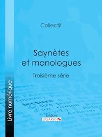 Saynètes et monologues - Collectif - E-Book