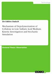 Mechanism of Depolymerization of Cellulose in Low Sulfuric Acid Medium. Kinetic Investigation and Stochastic Simulation - Zin Eddine Dadach - E-Book