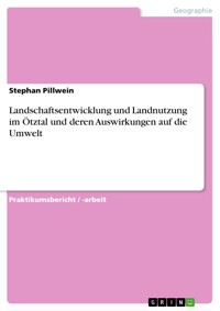 Landschaftsentwicklung und Landnutzung im Ötztal und deren Auswirkungen auf die Umwelt - Stephan Pillwein - E-Book