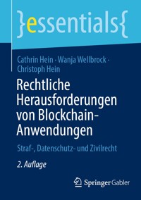 Rechtliche Herausforderungen von Blockchain-Anwendungen - Cathrin Hein - E-Book