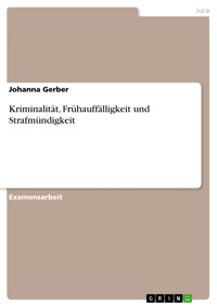 Kriminalität, Frühauffälligkeit und Strafmündigkeit - Johanna Gerber - E-Book