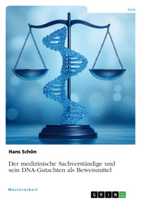 Der medizinische Sachverständige und sein DNA-Gutachten als Beweismittel - Hans Schön - E-Book