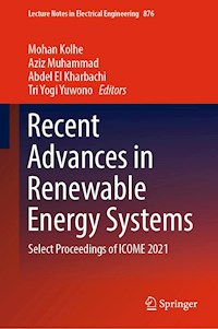 Recent Advances in Renewable Energy Systems -  - E-Book
