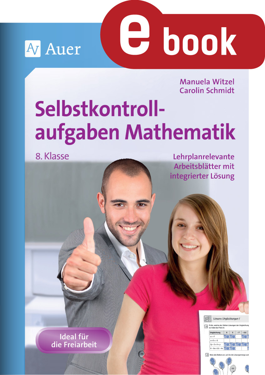 Selbstkontrollaufgaben Mathematik Klasse 8 - Manuela Heinz - E-Book
