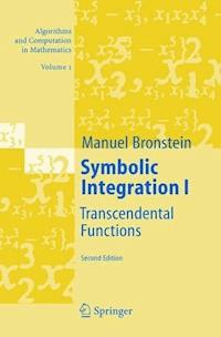 Symbolic Integration I - Manuel Bronstein - E-Book